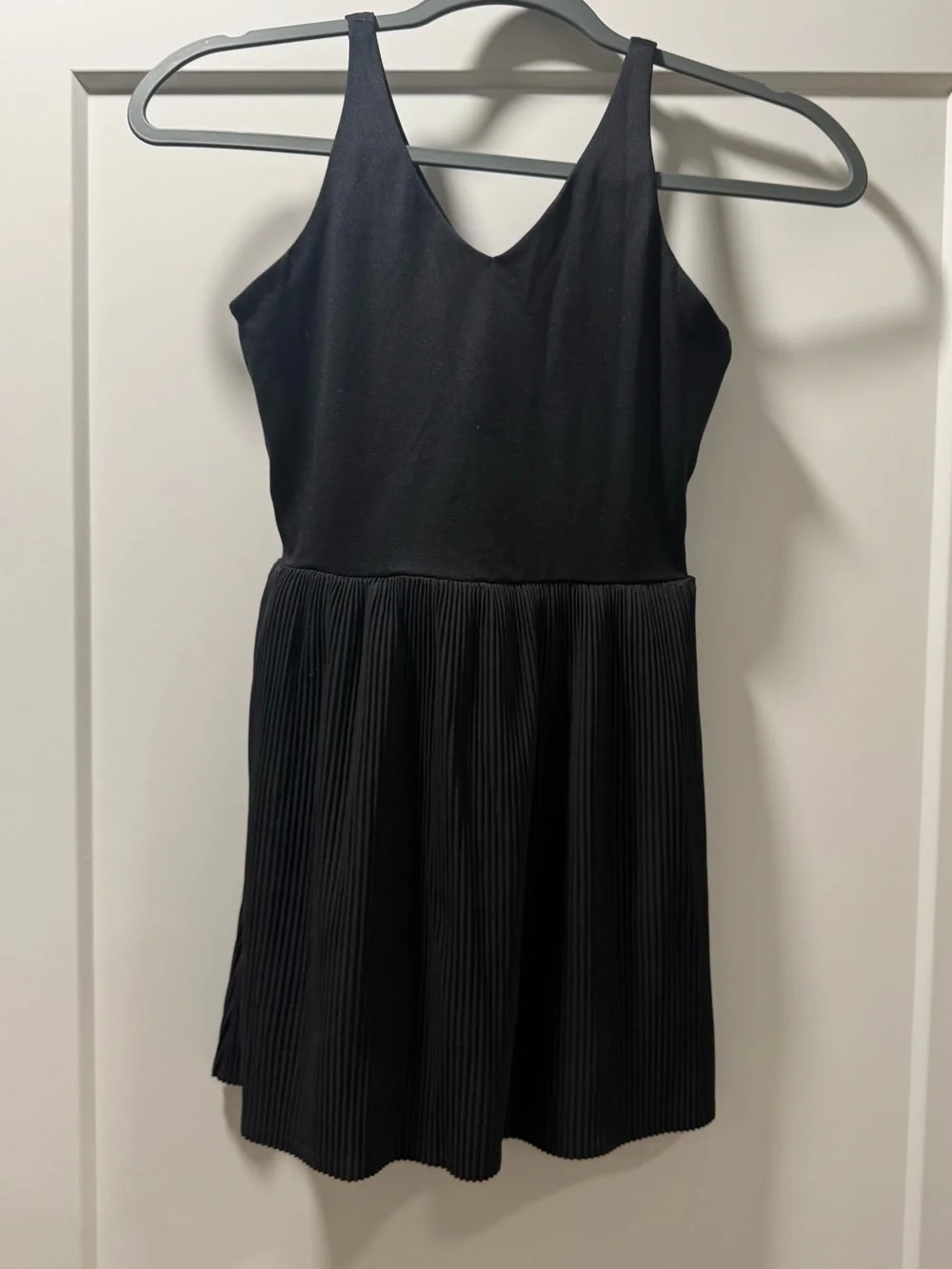 all in motion Black Pleated Tank Dress for Kids